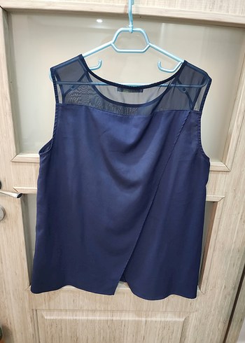 xl Beden lacivert Renk Kolsuz Lacivert Bluzu