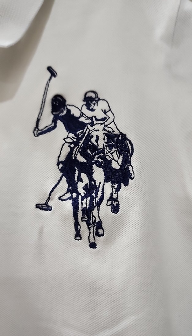 Baskılı Beyaz Kız Çocuk Polo Tişört - Görsel 3