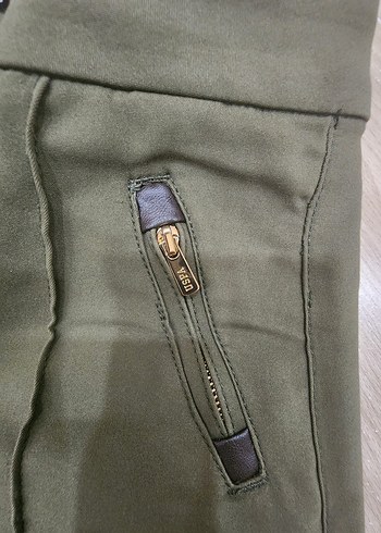 m Beden haki Renk Kadın Haki Regular Fit Kumaş Pantolon