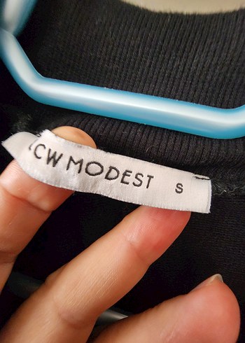 m Beden siyah Renk Siyah Fermuarlı Uzun sweatshirt
