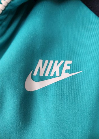 Nike Kadın Mavi Fermuarlı Spor Ceket - Görsel 3