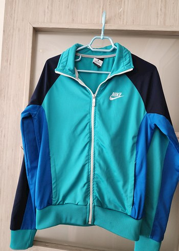 Nike Kadın Mavi Fermuarlı Spor Ceket - Görsel 2