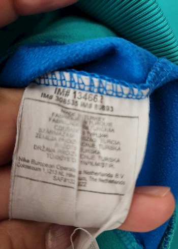 Nike Kadın Mavi Fermuarlı Spor Ceket - Görsel 5