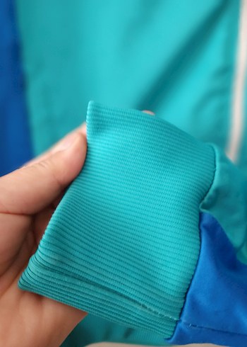 Nike Kadın Mavi Fermuarlı Spor Ceket - Görsel 7