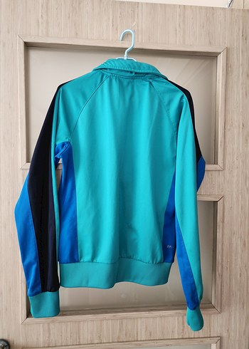 Nike Kadın Mavi Fermuarlı Spor Ceket - Görsel 8