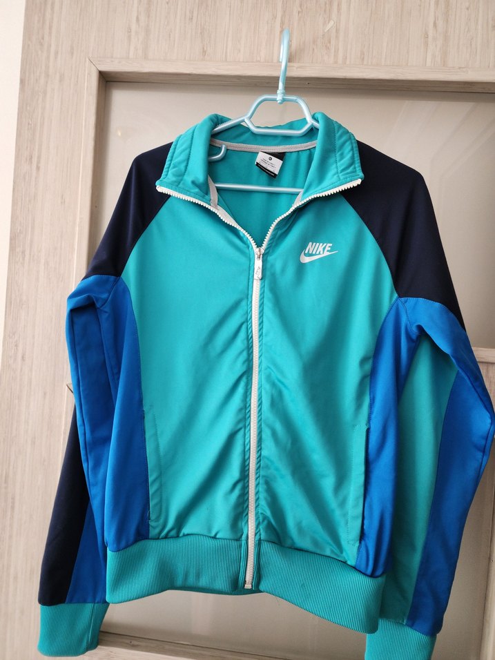 Nike Kadın Mavi Fermuarlı Spor Ceket - Görsel 2