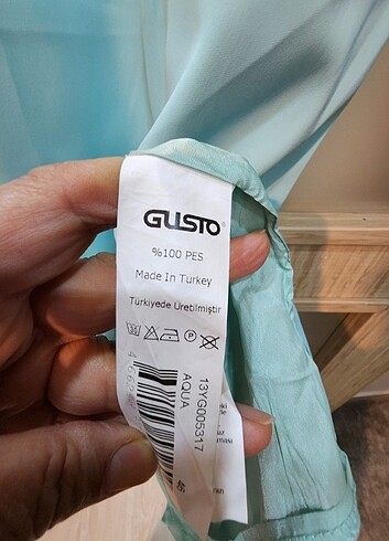 46 Beden turkuaz Renk GUSTO ELBİSE
