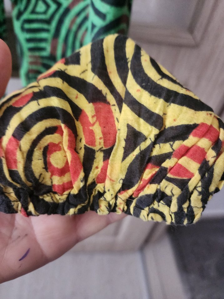 Renkli Afrocentrik Desenli Straplez Tulum — görsel 5/8