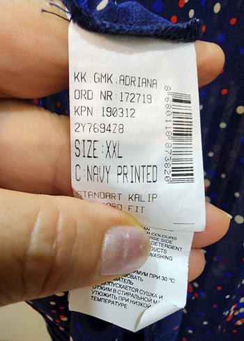 LC Waikiki Lacivert Bağcıklı V Yaka Kadın Bluz
