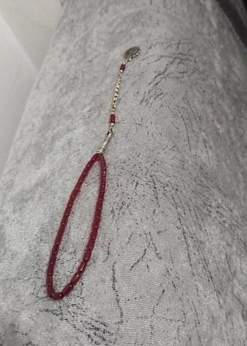Bordo Minimalist Erkek Tesbih - Görsel 2