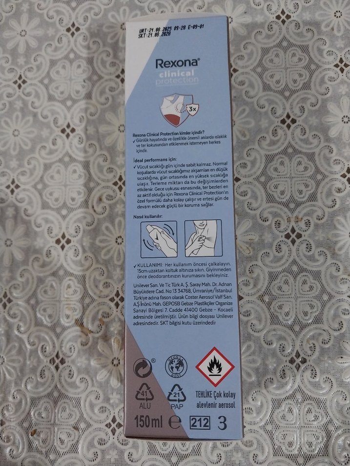 Rexona Clinical Protection Kadın Deodorant 96 Saat - Görsel 2