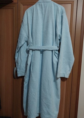 Mavi Bohem Tarzı Bornoz - Görsel 2