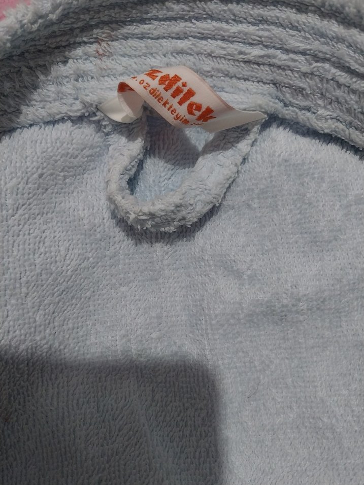 Mavi Bohem Tarzı Bornoz - Görsel 3