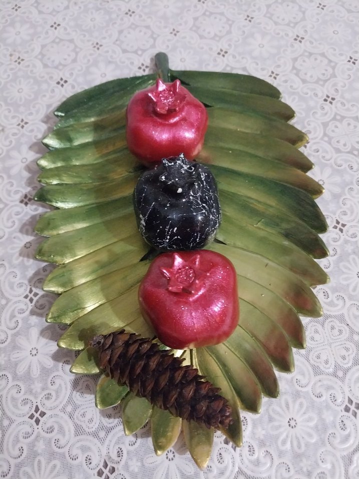 Nar Figürlü Dekoratif Tabak - Görsel 2