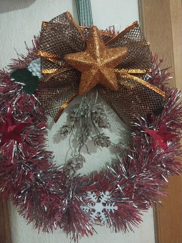 Renkli Yılbaşı Kapı Çelengi - Görsel 2