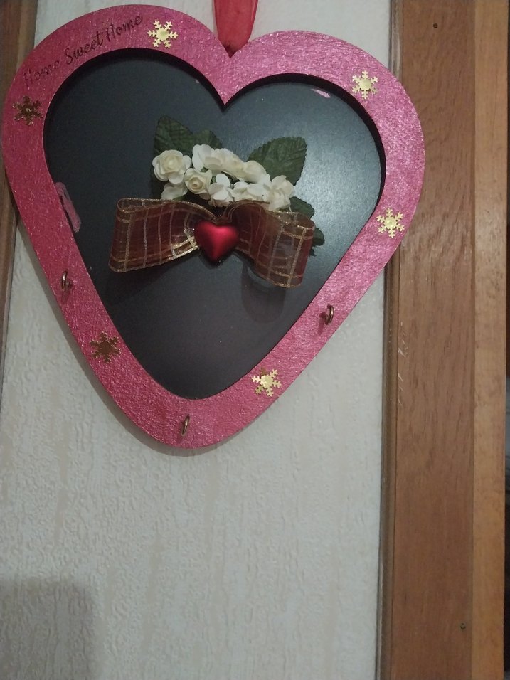 Pembe Kalp Şekilli Duvar Dekoru - Görsel 2