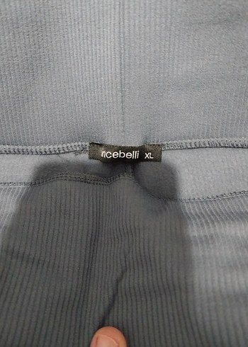 Gri Kadın Spor Tayt Elastik Kumaş - Görsel 5