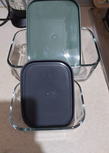 Yeşil Kapaklı Cam Saklama Kapları - Görsel 4