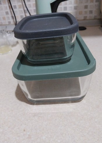 Yeşil Kapaklı Cam Saklama Kapları - Görsel 5