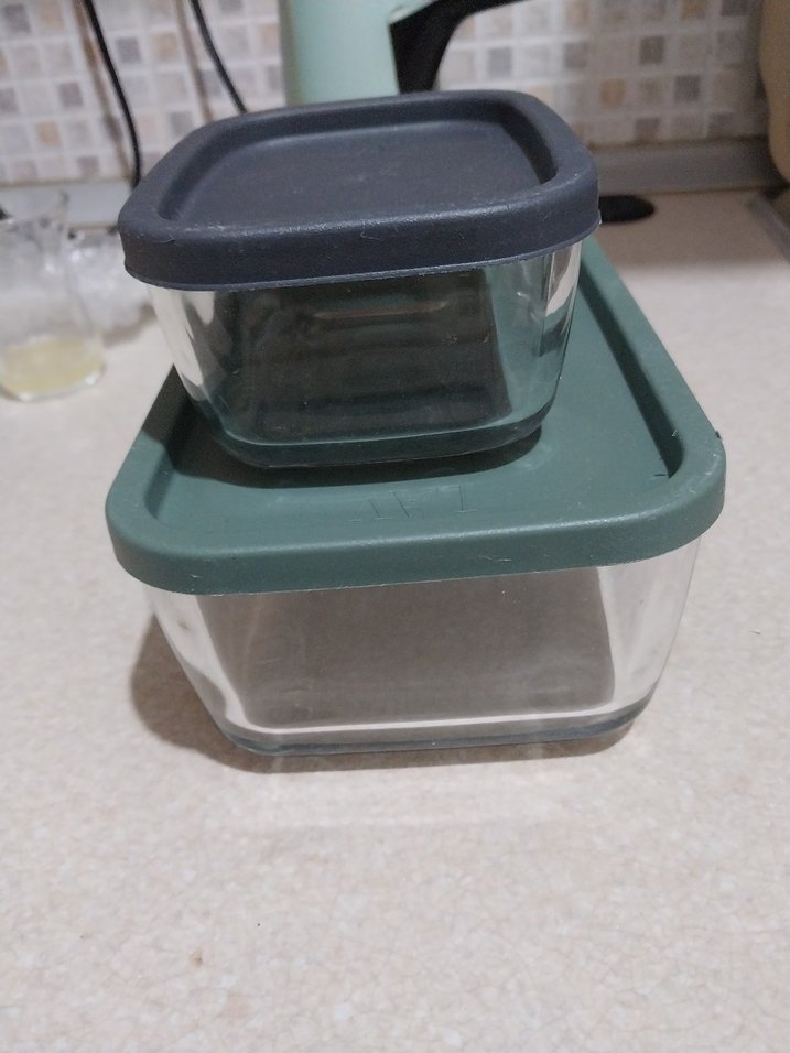 Yeşil Kapaklı Cam Saklama Kapları - Görsel 5