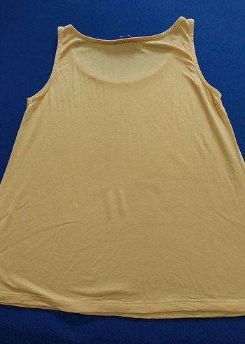 LC Waikiki Sarı Baskılı Kolsuz Tişört