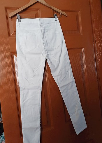 LK Bennett Beyaz Kadın Skinny Pantolon Regular Fit