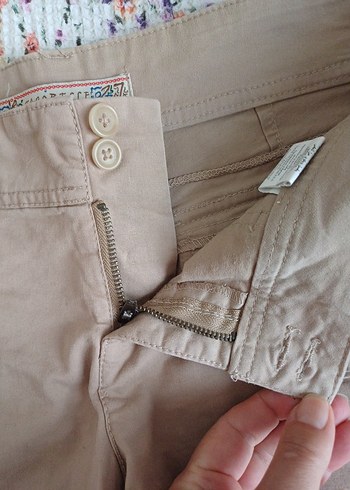 27 Beden Bej Mini Kadın Şort