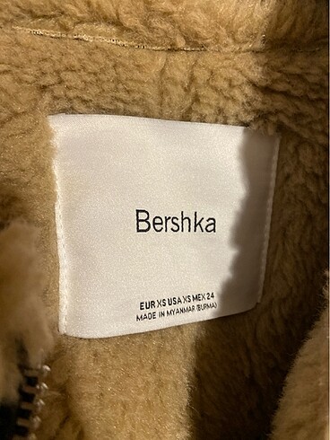 Bershka bershka yünlü deri ceket