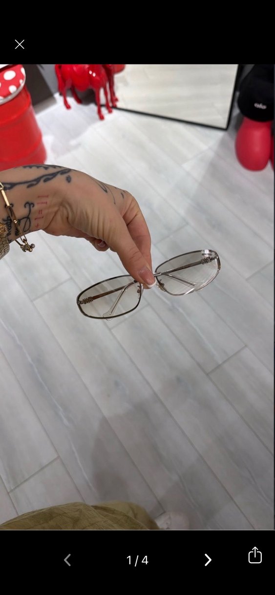 Bej miu miu gözlük - Görsel 2