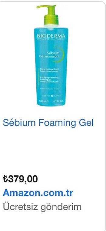 Beden Renk BIODERMA FOAMING JEL 500ml