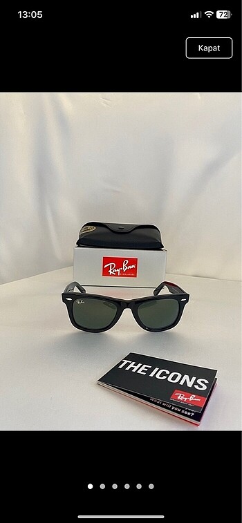 Ray Ban RB 2140 901 50 EKARTMAN RAY-BAN WAYFERER