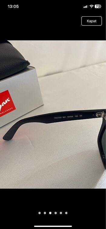 Beden RB 2140 901 50 EKARTMAN RAY-BAN WAYFERER