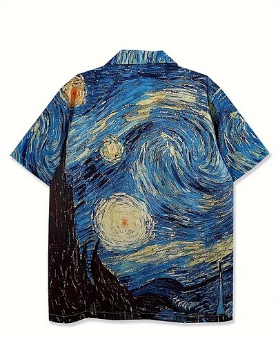 American Vintage Vincent van Gogh gömlek