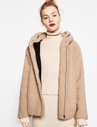xs Beden Zara teddy kaban