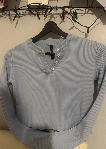 Addax açık mavi crop üst - Görsel 3