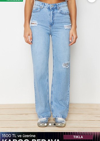Trendyolmilla açık mavi kot - Görsel 3