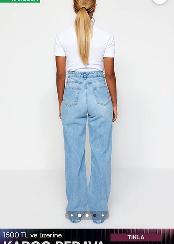 Trendyolmilla açık mavi kot - Görsel 4