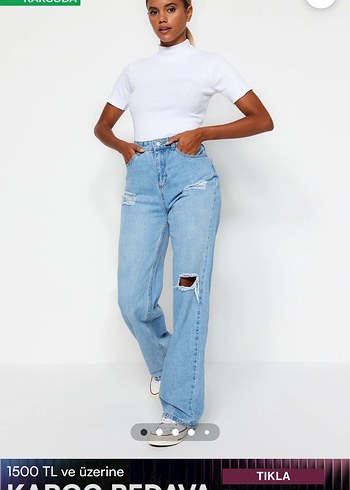 Trendyolmilla açık mavi kot - Görsel 2