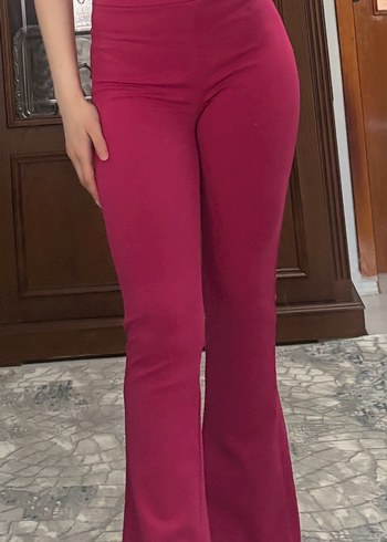Trendyol & Milla Fusya Yuksek Bel Flare Pantolon