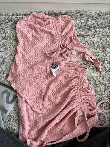xs Beden pembe Renk Shein pembe alt üst takım