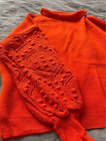 Turuncu tarz kazak - Görsel 3