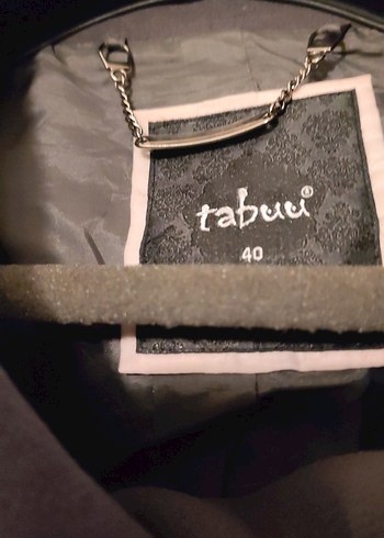 Tabuu Kısa Kollu Koyu Gri Kadın Kaban