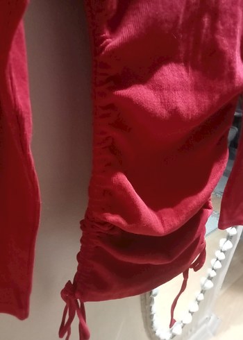 Kırmızı Kadın Triko Elbise - Görsel 2