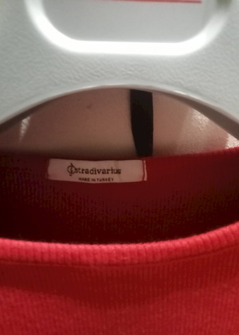 Kırmızı Uzun Kollu Fit Triko Elbise - Görsel 2