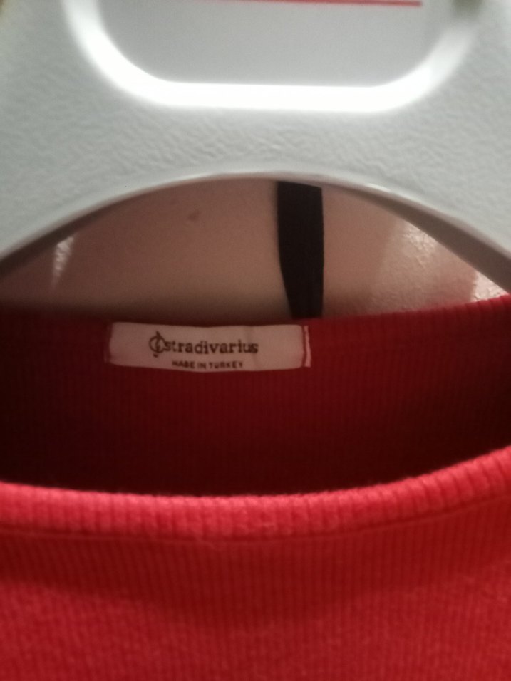 Kırmızı Uzun Kollu Fit Triko Elbise - Görsel 2