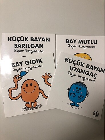 Küçük bayan utangaç, bay gıdık , bay mutlu,küçük bayan sarılgan