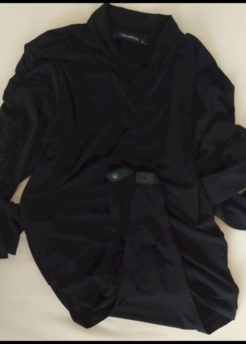 Kadın Siyah Pilili Uzun Kollu Mayo - Görsel 7