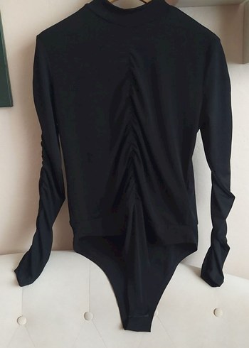 Kadın Siyah Pilili Uzun Kollu Mayo - Görsel 5