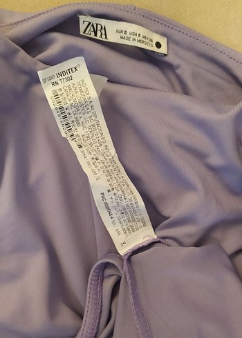 Lila renk Uzun Kollu Kadın Body - Görsel 8