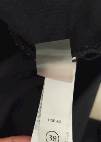 Siyah Strappy Kadın Mayo - Be Wild Yazılı - Görsel 8